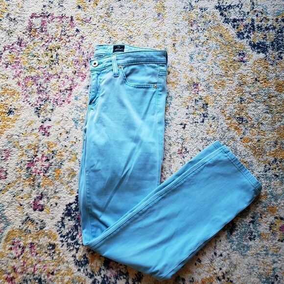 AG Adriano Goldschmied the Stilt Cigarette Leg Blue Jeans Size 27R - Picture 1 of 13